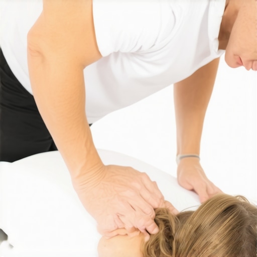 Chiropractor performing spinal manipulation on a patient in a clinic