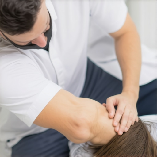 Expert Chiropractic Spinal Adjustment Chiropractor performing spinal adjustment on patient in clinic
