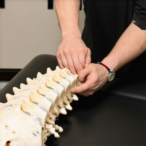 Expert spinal adjustment with advanced techniques Chiropractor using specialized tools for precise spinal adjustment