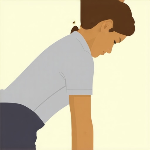 Person performing stretching exercises to improve spinal flexibility and posture.