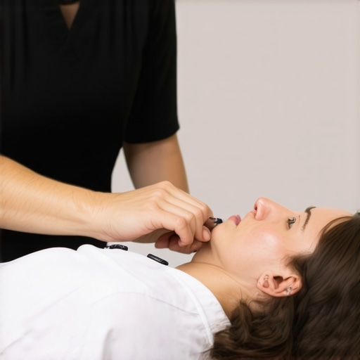 Advanced Chiropractic Assessment Chiropractor performing detailed spinal assessment on patient