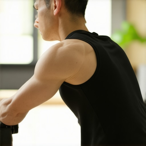 Person performing foam rolling exercise to improve back flexibility and reduce stiffness.