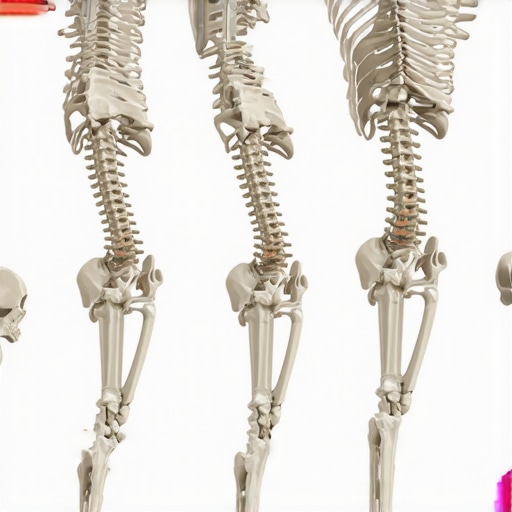 An illustration of people demonstrating varied postures and dynamic movements to promote spinal health.