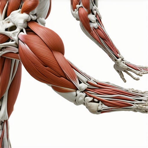 A detailed diagram illustrating muscles, nerves, and joints interacting during movement for mobility and posture
