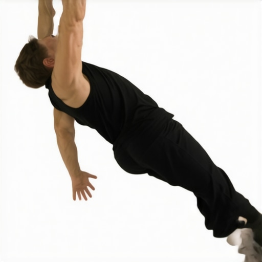 Person doing wall slide exercise focusing on shoulder and upper back alignment