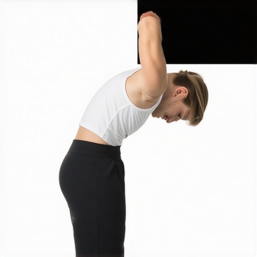 Gentle Spine Mobility Exercise Person doing mild back stretches to improve spinal health.