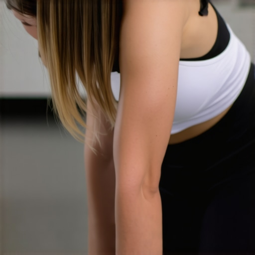 Person lying on back doing a hip bridge to activate glutes