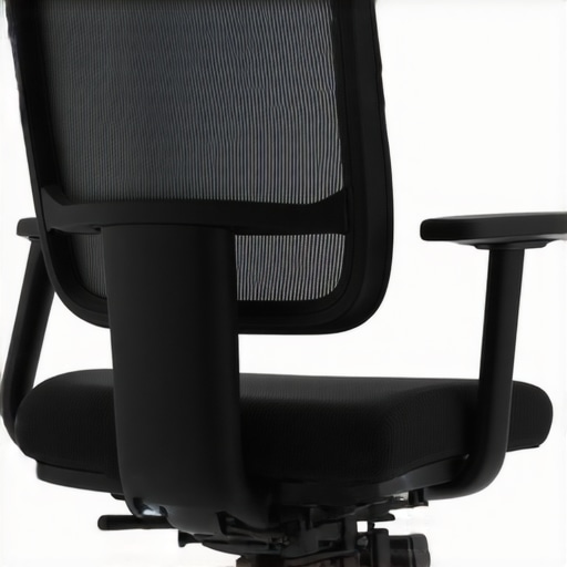 Ergonomic office chair for posture support A high-quality ergonomic office chair with lumbar support, adjustable features, in a modern workspace.
