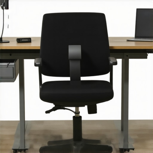 Support Tools for Posture and Mobility Ergonomic workspace with posture support devices and mobility tools for back health.