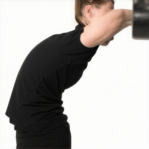Individual performing thoracic extension with foam roller for posture improvement