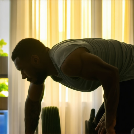 A person using a foam roller to support their thoracic spine