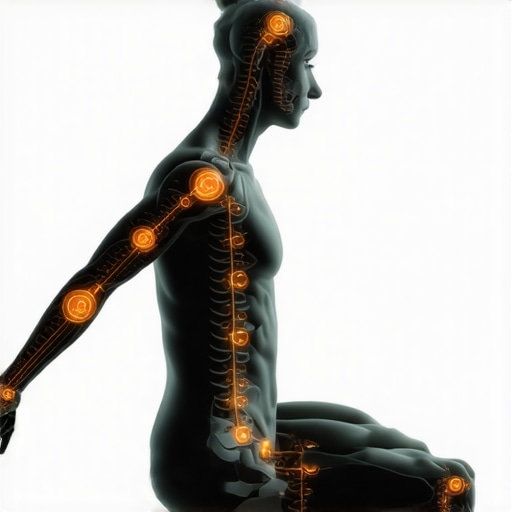 Neuroplasticity and Movement Retraining Diagram showing neural pathways involved in mobility exercises and back health