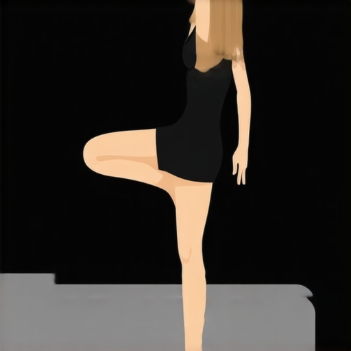 Person executing the 'Stork' stability test on one leg with focus on balance and posture.