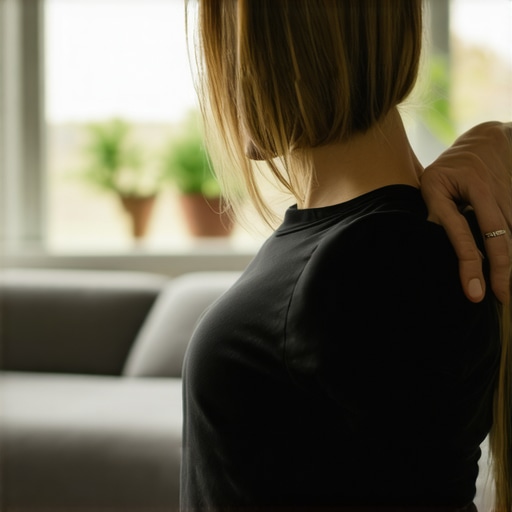 Individual stretching upper back to improve breathing capacity