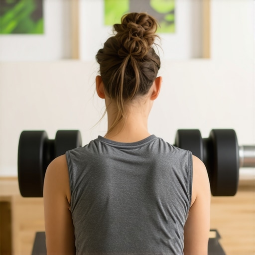 Person rolling their upper back with a foam roller to improve spinal flexibility.