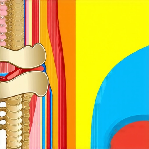 Diagram showing 360-degree core bracing for back pain relief