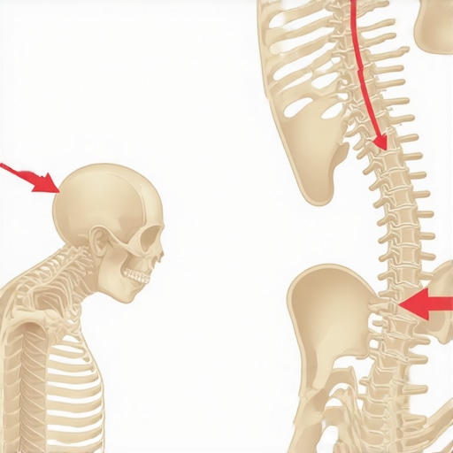 Anatomical diagram comparing abdominal bracing and hollowing for spinal stability.