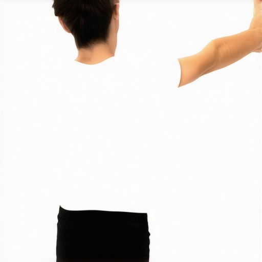 Person performing a wall slide exercise to improve spinal alignment and reduce back pain