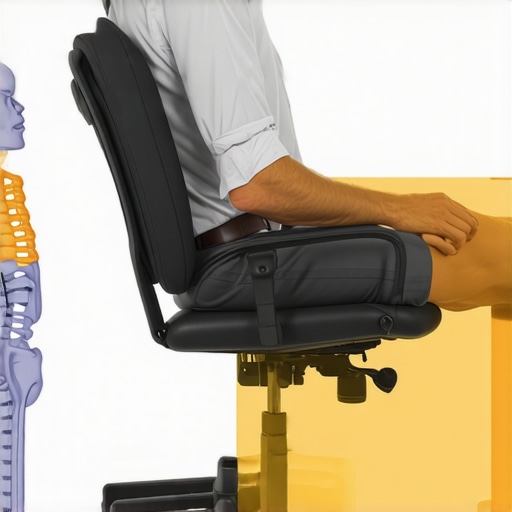 Person sitting with a neutral pelvis to prevent sciatica pain from switching legs