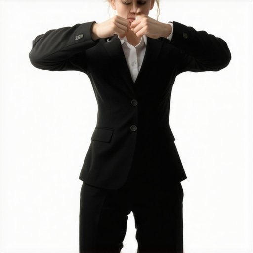 Man performing a wall reset exercise to improve posture and relieve back pain.