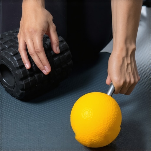 Lacrosse ball and peanut roller for back pain maintenance