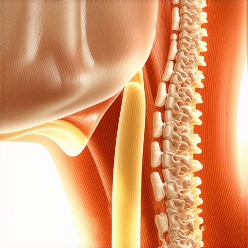 Diagram showing how jaw clenching affects the upper neck muscles and spine.