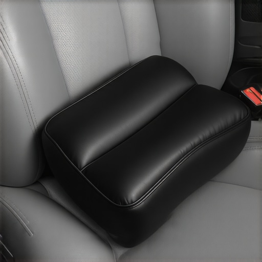 Orthopedic seat wedge and lumbar roll on a car seat for posture support