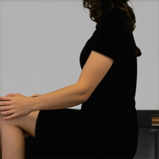 A person demonstrating a nerve glide to relieve leg numbness and sciatica.