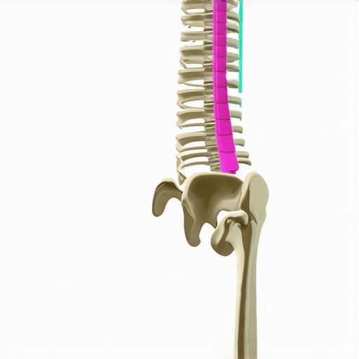 Anatomical diagram showing hypomobile and hypermobile spinal segments