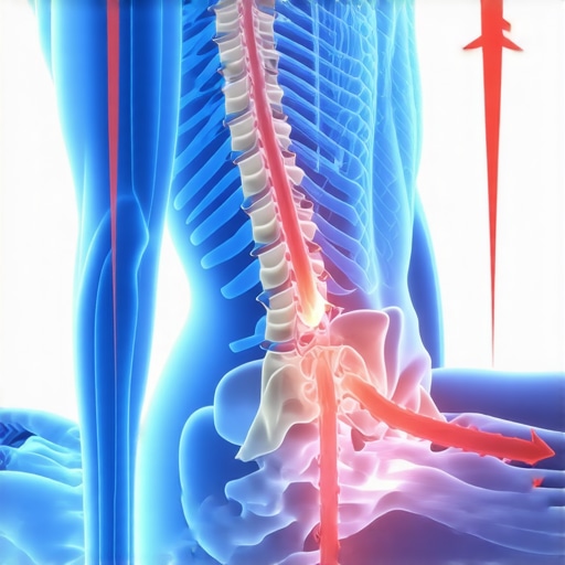 Diagram of human spinal stability vs shear stress during sitting.