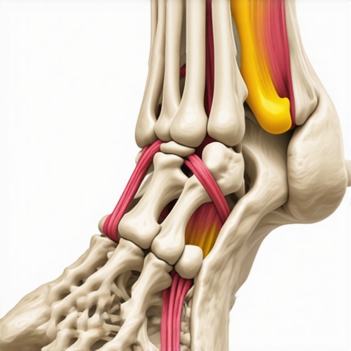 Anatomical illustration of how big toe mobility affects lower back health