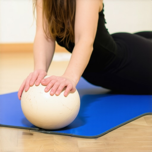 Peanut massage tool for mid-back relief